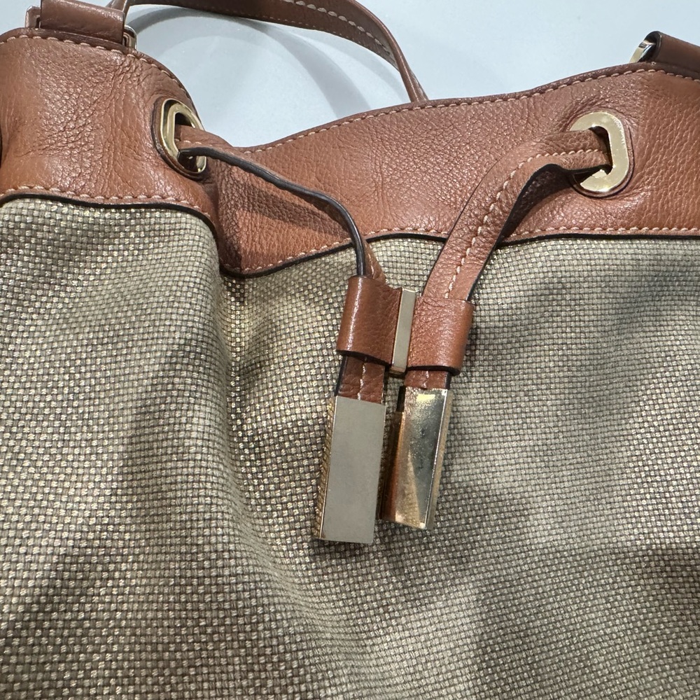 Michael Kors Brown and Tan Shoulder Bag